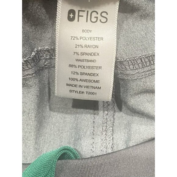 FIGS Axim Cargo Scrub Pants Mens Large 34x27 Graphite Gray Straight Leg T2001 - Picture 9 of 10